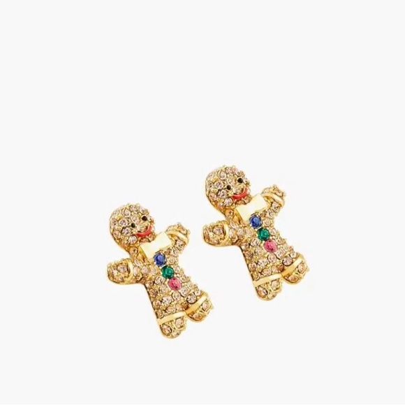 kate spade Jewelry - KATE SPADE Christmas Gingerbread Man Stud Earrings